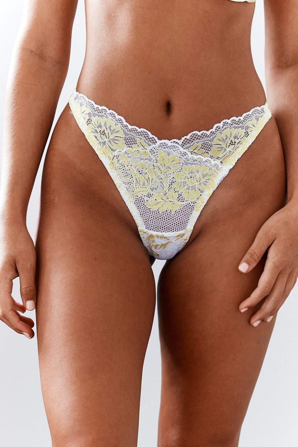 Lounge Underwear Luxe String Citron | HTQR-40891