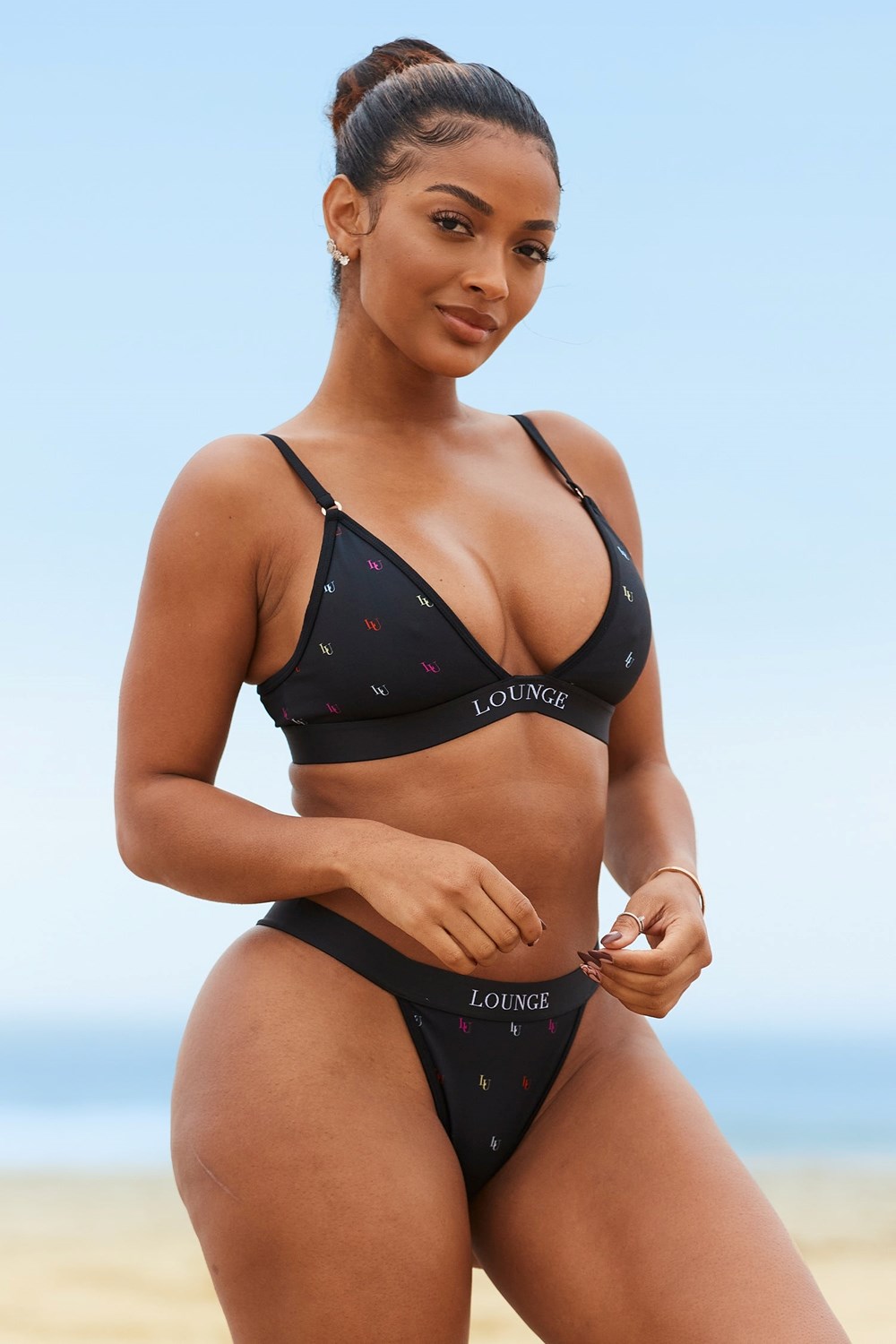 Lounge Underwear Miami Bikini Top Svarta | TZSV-27314