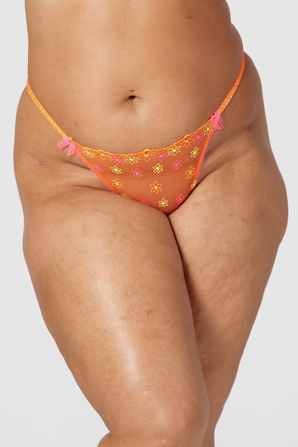 Lounge Underwear Neon G-string Orange | TNLO-43869