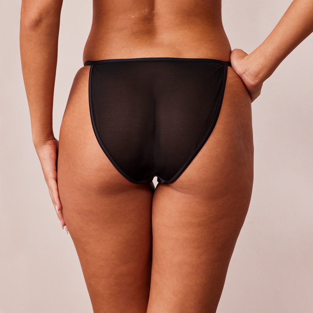 Lounge Underwear Soft Satin Briefs Svarta | YXQB-37524