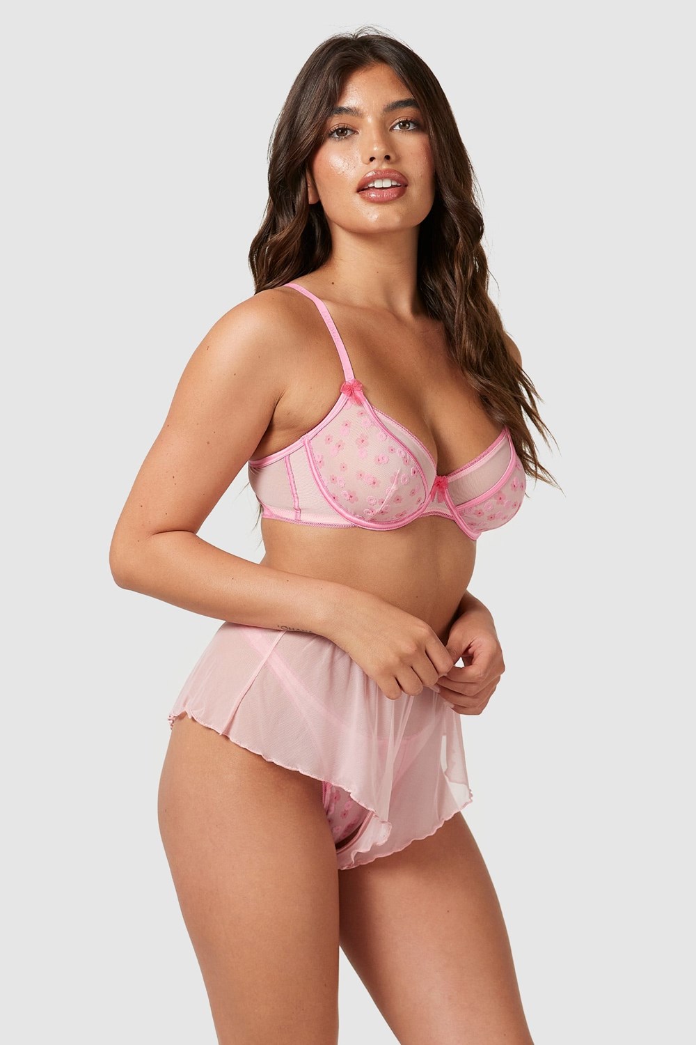 Lounge Underwear Thea Intimates Set Rosa | PKAW-48209