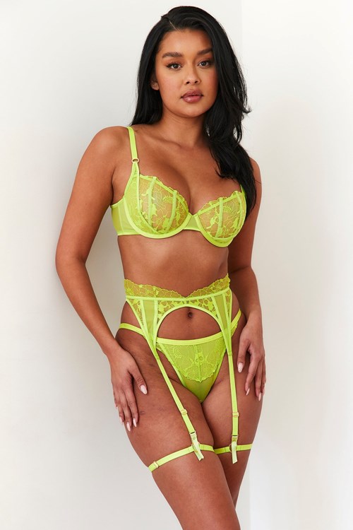 Lounge Underwear Carmen Intimates Set Lime | WHGU-19340