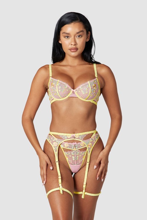 Lounge Underwear Cassia Intimates Set Citron | LQFK-27058