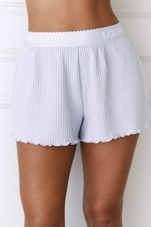 Lounge Underwear Soft Waffle Pajama Shorts Frost | SHXZ-83165